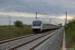 Vor kurzem hatte IC 2431 den Brandenburger Hbf verlassen und ist auf dem Weg in die Brandenburgischen Landeshauptstadt Potsdam.