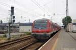 Auf Gleis 6 in Cottbus steht die RB43 (RB 28890) nach Falkenberg(Elster) und gezogen hatte die 143 221-0.