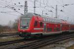 DBpzfa 766.1 als RE5(RE 4361)von Rostock Hbf nach Elsterwerda bei der Ausfahrt am 24.01.2016 im Rostocker Hbf.