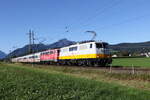 111 057 und 111 xxx mit dem  IC K�nigssee  aus Berchtesgaden kommend am 15.
