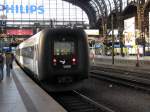 Der Triebwagen 5088 der Dnischen Staatsbahn Abfahrtsbereit im Hamburger Hbf aufgenommen am 20.08.09. 