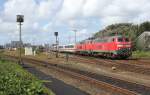 218 314-3 + 218 xxx-x mit IC nach Frankfurt in Westerland(Sylt) (19-08-2014)