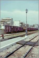 Der Schmalspurbahnhfo von Athen im April 1996.
