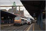 Die SNCF BB 26141 und der SNCF 83501 in Colmar.