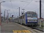 Die SNCF BB 26144 erreicht mit ihrem TER 200 aus Basel SNCF ihr Ziel Strabourg.