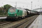 FRET 75103 mit Getreidezug in Mulhouse am ein verregneten 24 September 2009.