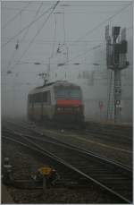 Die SNCF BB 26160 im (Morgen)-Nebel in Strasbourg.