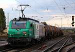 Ein Gast aus Frankreich...SNCF FRET (91 87) 437020 rauscht hier mit einem kurzen Güterzug durch Neuwied am Rhein.