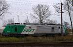 SNCF/FRET 91 87 0037 041-7 F-AKIEM(REV/TH/20.02.13)hält Wochenendruhe im Abstellbereich Hamburg Hohe Schaar.