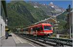 Der SNCF Z 850 N° 54 (94 87 0001 858-3 F-SNCF) beim Halt in Argentière.