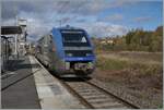 Auf dem Weg von Meroux nach Porrentury konnte ich beim zwei Minuten Aufenthalt in Delle den hier stehenden SNCF X73757 fotografieren.
