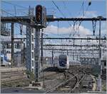 Der SNCF Inoui TGV 6618 bestehend aus dem Rame 263 verlässt pünktlich um 11:46 den Bahnhof Lyon Perrache. Der TGV hält nur in Lyon Part Dieu und wird Paris Gare de Lyon um 15:00 erreichen. 13. März 2024