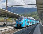 Der SNCF Coradia Polyvalent régional tricourant Z 31539 hat als TER 884562 von Evian-les Bains sein Ziel Bellegarde-sur-Valserine erreicht.