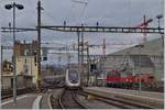 Der TGV Lyria 4717 verlässt Lausanne in Richtung Paris Gare de Lyon.