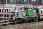 650 114-8 stand mit IC 2417(Rostock-Kln)am Mittag des 04.12.2016 im BW Rostock Hbf