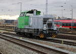 650 302-9 beim Rangieren am 15.01.2021 im Rostocker Hbf.