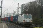 26/01/2015:  Siemens 193 820 mit Containerzug in Hamburg-Harburg auf dem Weg nach Hamburg-Waltershof
