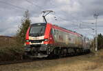 LWC 159 219+186 299 mit Kesselzug von Rostock-Seehafen nach Großkorbetha am Vormittag des 05.03.2022 in der Güterumfahrung in Höhe Rostock Hbf.