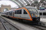 642 305 als TLX RE2(63497) von Dresden Hbf nach Dresden Klotsche kurz vor der Ausfahrt im Dresdener Hbf.17.08.2022