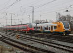 442 852 und 3462 009 waren am 23.01.2026 im Rostocker Hbf abgestellt