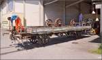 Güterwagen M4 257 Vorbesitzer RHB, 1898 gebaut durch die Ateliers de Construction in Mançeau.