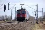 421 389-8 von der SBB Cargo als Lz in Friesack(Mark) in Richtung Paulinenaue unterwegs.