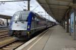 5 370 006 PKP Intercity mit dem EC 43 von Berlin Gesundbrunnen nach Warszawa Wschodnia in Berlin-Lichtenberg.