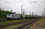 37031 ECR - Euro Cargo Rail SAS mit einem Getreidezug in Stendal und fuhr in Richtung Magdeburg weiter.