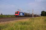 482 046-0 SBB Cargo fr HSL Logistik GmbH mit einem Kesselzug in Vietznitz und fuhr in Richtung Wittenberge weiter.