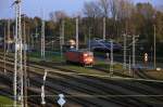 Die bei der InnoTrans 2014 in Berlin ausgestellt Softronic's Trans Montana (91 53 0480 017-9) sonnte sich in der Abendsonne im Wustermarker Rangierbahnhof.