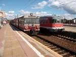 ED72-317 und SA110-11 treffen sich am 04.September 2010 in Szczecin Glowny