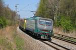 Eine schon etwas ltere Aufnahme: E412 005 mit einer Dispo-189er im Schlepp bei Grokarolinenfeld kurz vor Rosenheim am 17.4.2011.