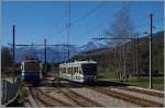 Der SSIF ABe 4/6 62 ( Ferrovia Vigezzina) erreicht als Regionalzug 157 Domodossla - Locarno Santa Maria Maggiore.