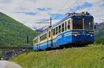 Am 08.05.2024 hat der ABe 8/8 23  Ossola  der Centovallibahn mit dem R 265 von Domodossola nach Re auf der Ponte Mizzoccola den Tore überquert und das Gemeindegebiet von Croppo erreicht