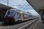 Triebzug ETR 621-012, fhrt in den Bahnhof von Ferrara ein. 08.05.2025