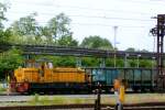 CFL 308 rangiert met Arbed in Esch-sur-Alzette am 1 Juni 2010.