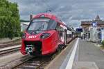 Triebzug 2417 ist soeben an seiner Endhaltestelle in Diekirch angekommen. Er bedient die Linie Diekirch - Luxemburg als RB. 23.06.2025 