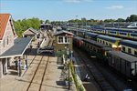 . Übersicht von dem Fußgängerübergang, vom Banhofsgelände der Museumstoomtram in Hooorn.  28.09.2016  