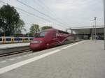 Thalys PBKA-Triebzug 4304 durchfhrt am 15.08.2012 Rotterdam.