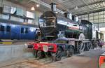 Ex-NS 2104 steht am 12 Mrz 2014 in Utrecht ins Niederlndisches Staatseisenbahn Museum.