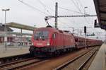 ÖBB 1116 057 passiert am 5 April 2017 Breclav.