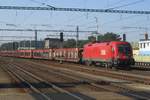 Am 21 september 2018 durchfahrt 1116 116 Breclav.