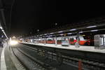 ODEG / BB Zugkreuzung im Bahnhof Stralsund Hbf am 4.1.20