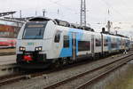 4746 804 als RE 9(76364) von Ostseebad Binz nach Rostock bei der Einfahrt im Rostocker Hbf.29.01.2021