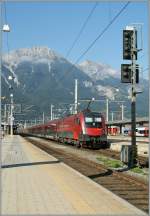 Die BB 1116 226 verlsst mit ihrem RJ Innsbruck Richtung Wien.