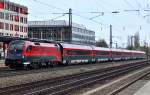 1116 229 mit Railjet nach Mnchen Hbf am 03.04.12 in Mnchen Heimeranplatz