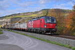 �BB 1393 1289 ist hier in Richtung W�rzburg Hbf fahrend in Th�ngersheim zu sehen  am 24.10.2024