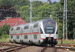 4110 116-9 als IC 2179(Warnemünde-Dresden)bei der Einfahrt im Rostocker Hbf.27.06.2020