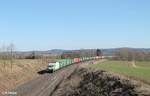 ER20-01 alias 223 102-5 ex OHE zieht bei Unterthölau den Wiesau - Hamburg Containerzug gen Norden.