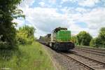 G1700 03 mit Hackschnitzelzug auf dem Anschlussgleis bei Wiesau/Oberpfalz.